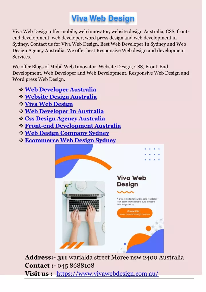 viva web design offer mobile web innovator