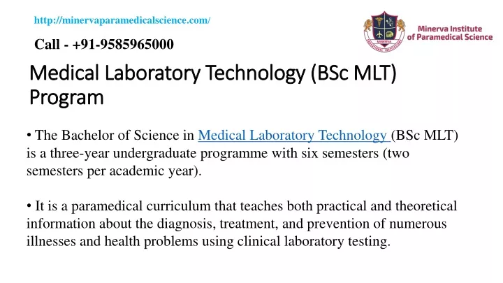medical laboratory technology bsc mlt program