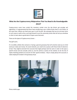 Money Recovery | Fund Recover | SWIFT ASSETS RECOVERY