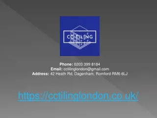 phone 0203 399 8184 email cctilinglondon@gmail