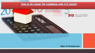 how to do carpet tile installation with 212 carpet
