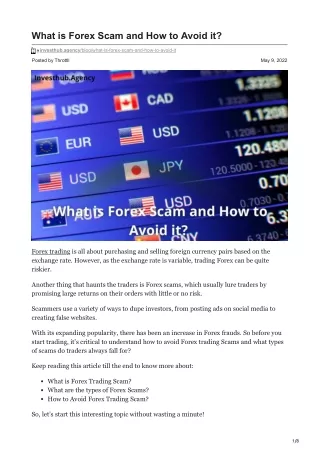 What is Forex Scam and How to Avoid it
