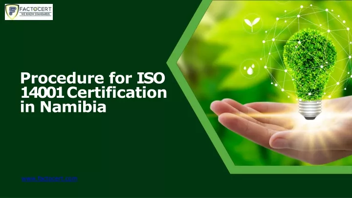 procedure for iso 14001 certification in namibia