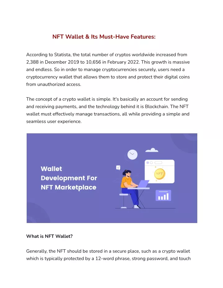 nft wallet its must have features
