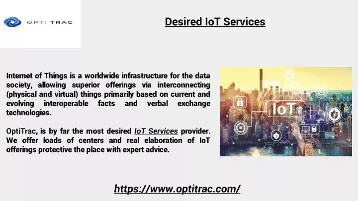 desired iot services