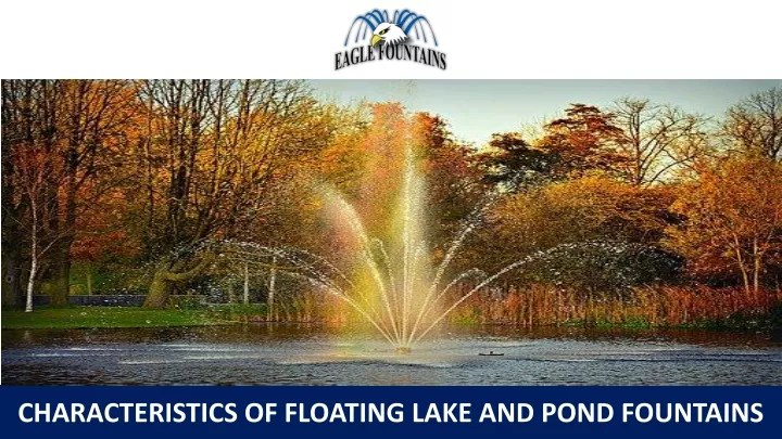 characteristics of floating lake and pond