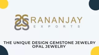 The Unique Design Gemstone Jewelry Opal Jewelry