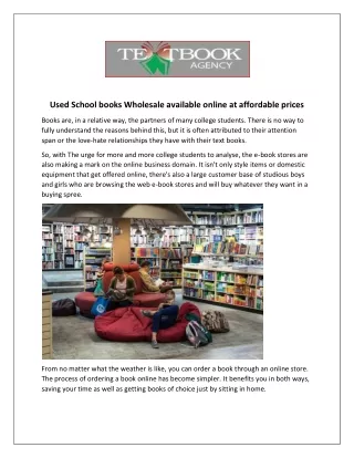 Used School books Wholesale available online at affordable prices