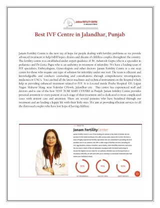 Choose Affordable and Best IVF Centre in Jalandhar