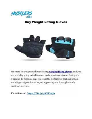 Buy Weight Lifting Gloves