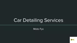 Car Detailing Services