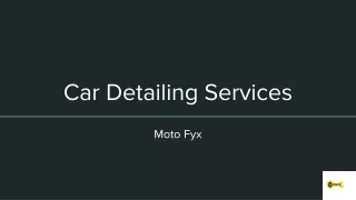 Car Detailing Services