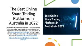 best online trading platform australia