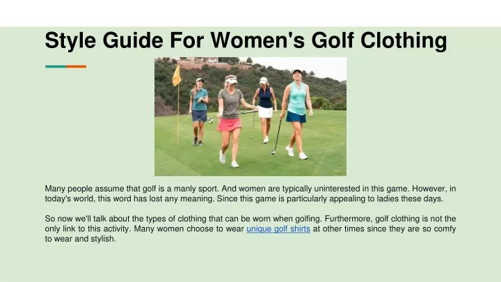 style guide for women s golf clothing