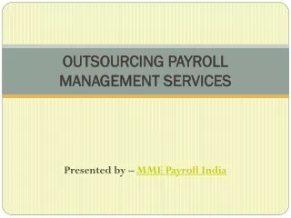 Outsourcing Payroll Management Services