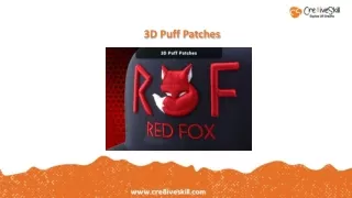 3d puff patches
