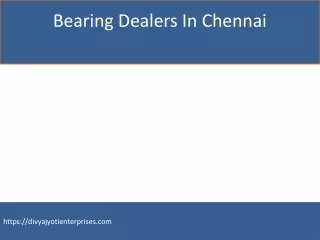bearing dealers in chennai