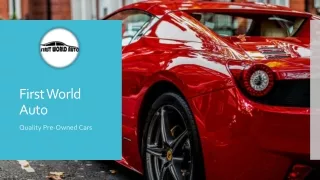 first world auto