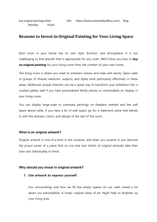 Reasons to Invest in Original Painting for Your Living Space-converted