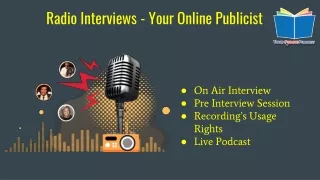 radio interviews your online publicist