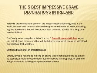 The 5 Best Impressive Grave Decorations in Ireland