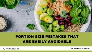 portion size mistakes that are easily avoidable