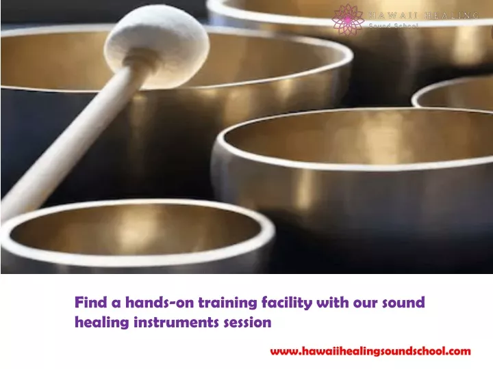 find a hands on training facility with our sound