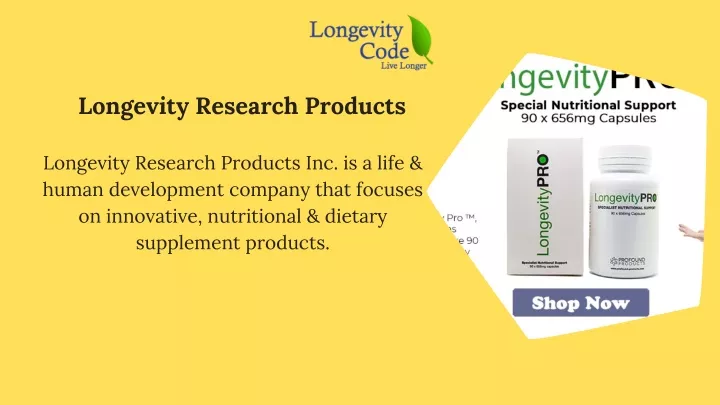 longevity research products