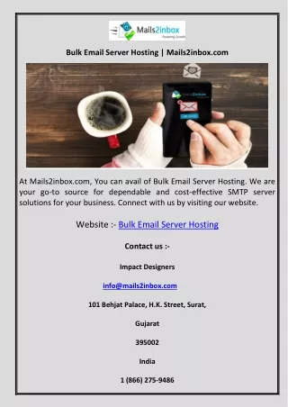 Bulk Email Server Hosting Mails2inbox.com