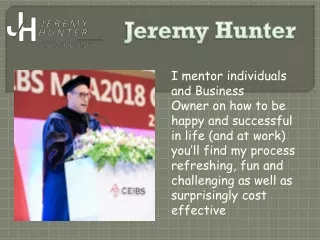 Jeremy Hunter Performance Improve Consultant in London