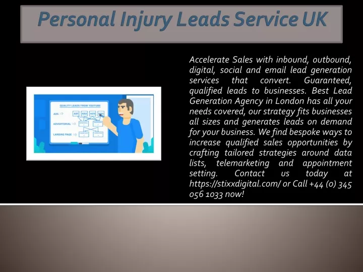personal injury leads service uk