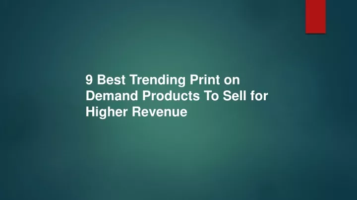 9 best trending print on demand products to sell