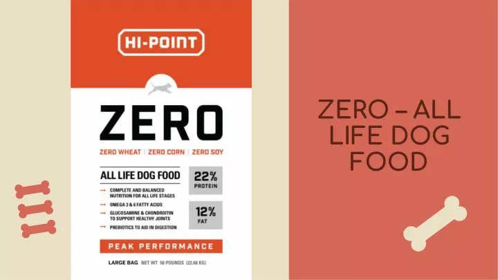 zero all life dog food