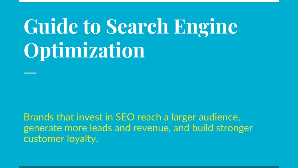 PPT - Guide to Search Engine Optimization PowerPoint Presentation, free ...