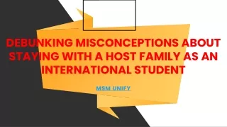 Debunking Misconceptions About Staying With a Host Family as an International
