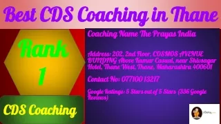 best cds coaching in thane