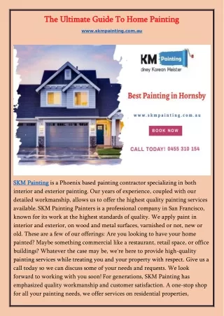 The Ultimate Guide To Home Painting