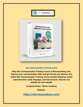 disc communication training course