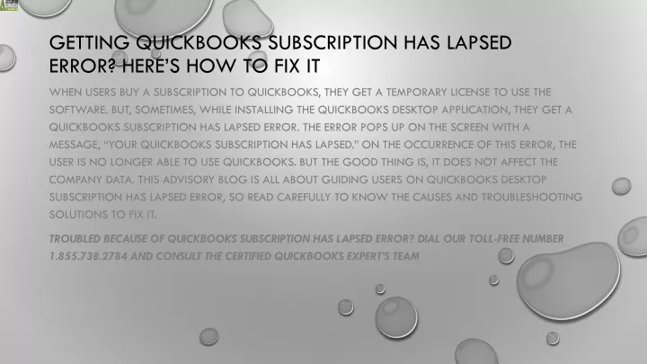 getting quickbooks subscription has lapsed error here s how to fix it