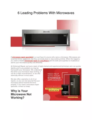 6 Leading Problems With Microwaves