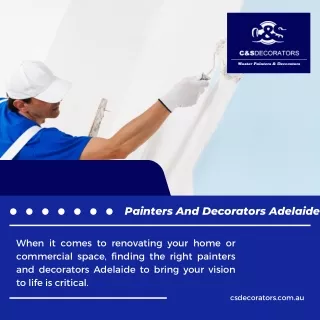Painters And Decorators Adelaide | C&S Decorators