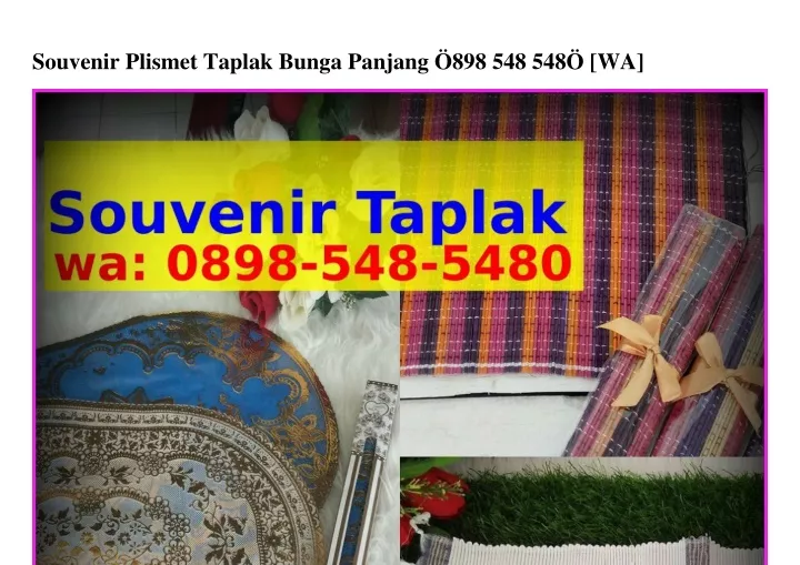 souvenir plismet taplak bunga panjang