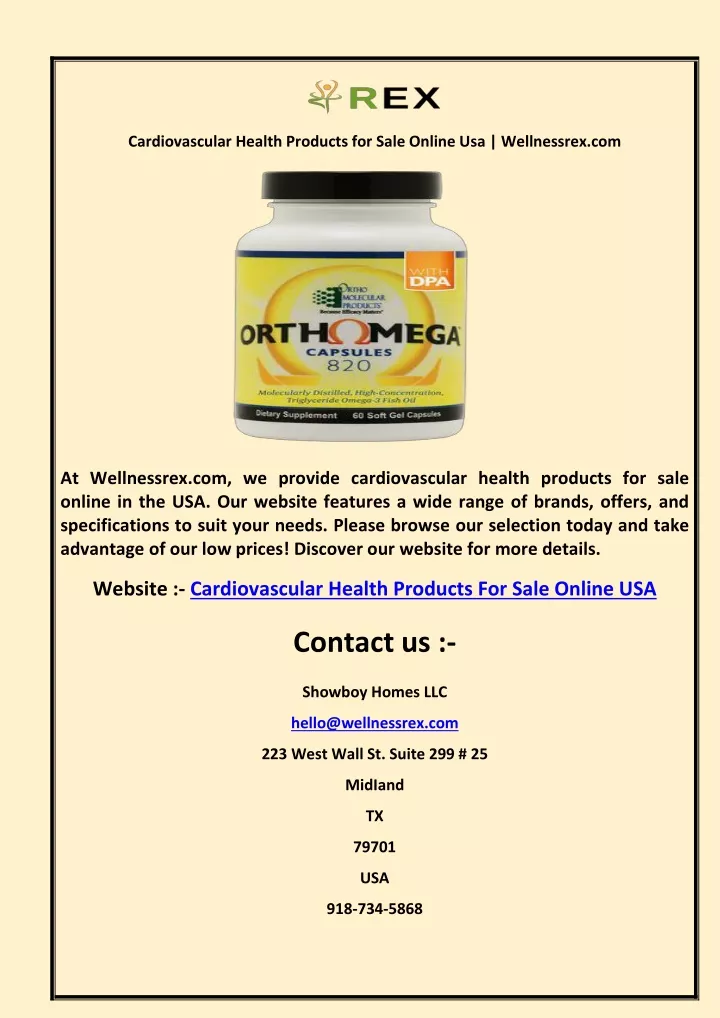 cardiovascular health products for sale online