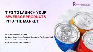 tips to launch your beverage products into