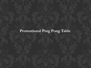 Promotional Ping Pong Table