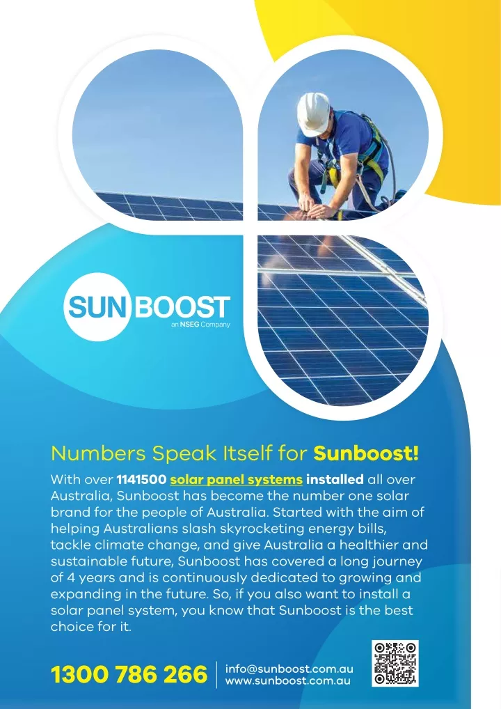 numbers speak itself for sunboost with over