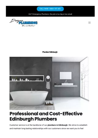 Plumber Edinburgh