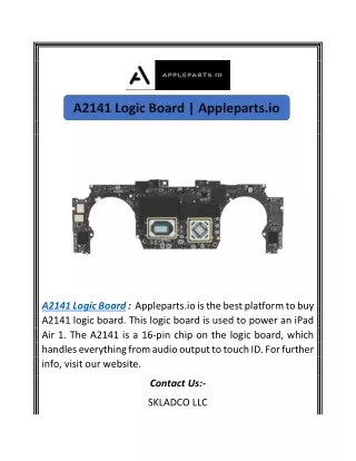 a2141 logic board appleparts io