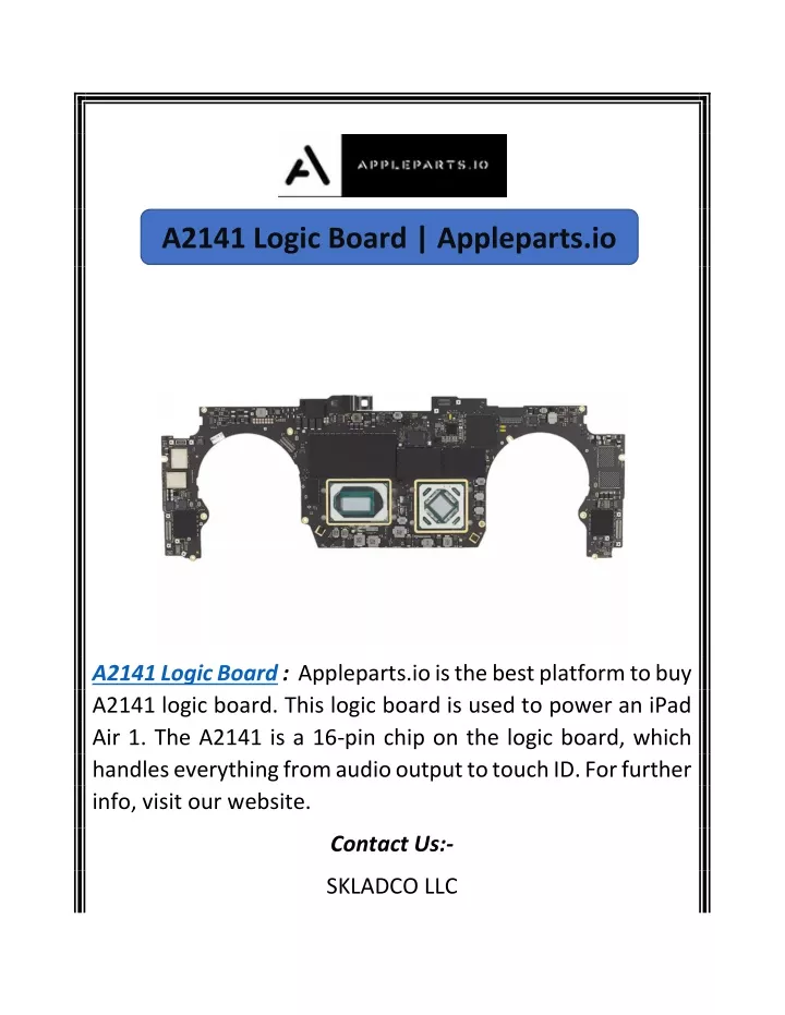 a2141 logic board appleparts io