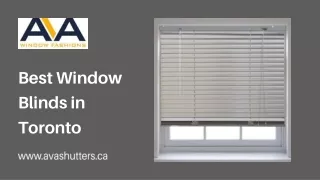 best window blinds in toronto